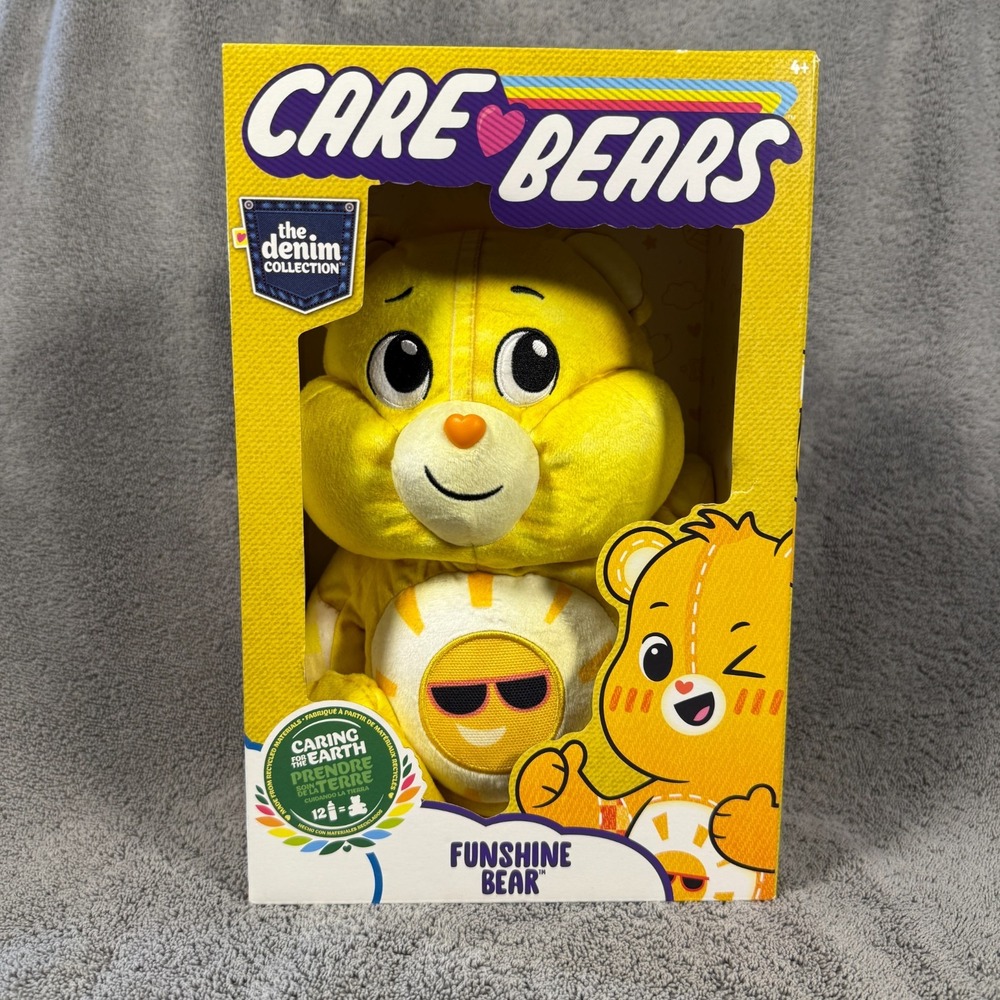 Care‎ Bears Yellow FUNSHINE BEAR The Denim Collection New In Box Limited Ed New